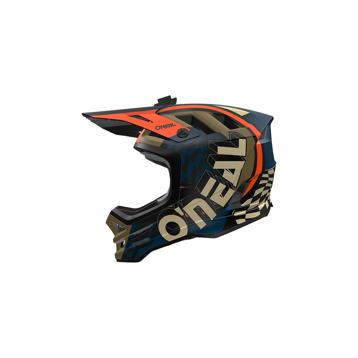Oneal Blade Polyacrylite Zyphr - Casque Fullface - Bleu/Orange 4 Oneal Blade Polyacrylite Zyphr - Casque Fullface - Bleu/Orange – Image 2