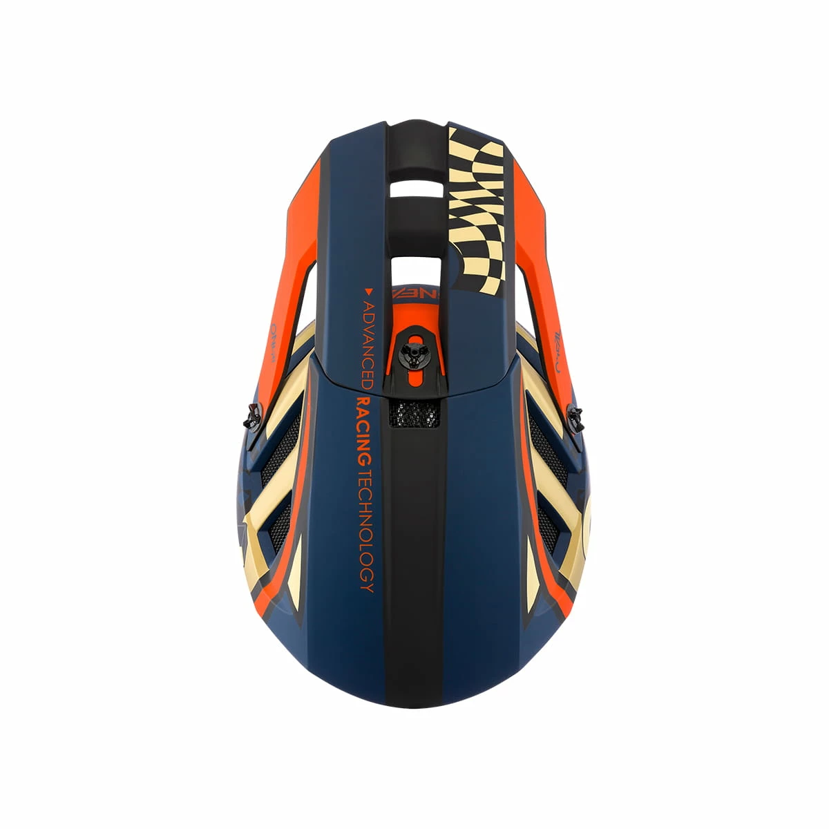 Oneal Blade Polyacrylite Zyphr - Casque Fullface - Bleu/Orange 6 Oneal Blade Polyacrylite Zyphr - Casque Fullface - Bleu/Orange – Image 4