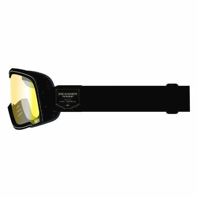 100% Lunettes Barstow Classic Caliber Flash Yellow Mirror Lens 3 100% Lunettes Barstow Classic Caliber Flash Yellow Mirror Lens