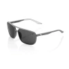 100% Lunettes De Soleil Konnor Aviator Square Oculaire Fumé - Gris Foncé