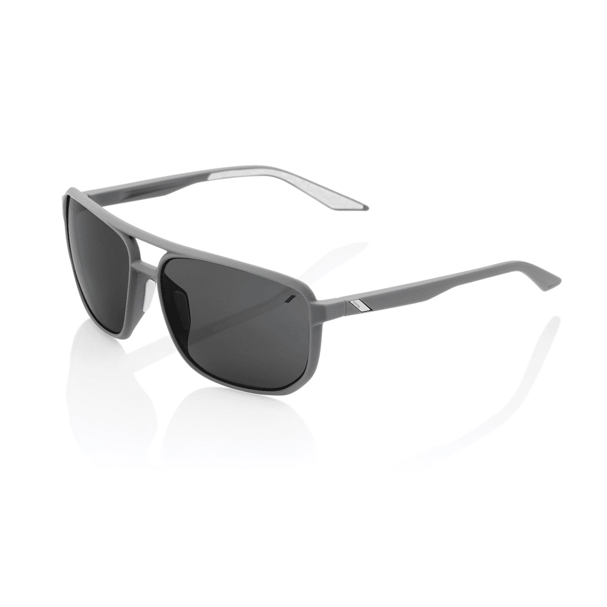100% Lunettes De Soleil Konnor Aviator Square Oculaire Fumé - Gris Foncé 3 100% Lunettes De Soleil Konnor Aviator Square Oculaire Fumé - Gris Foncé