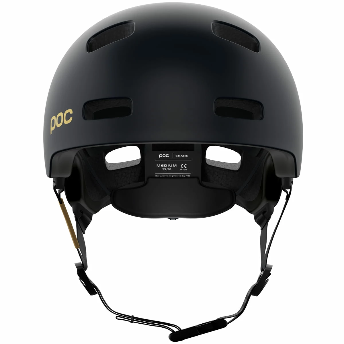 POC Casque Crane MIPS Fabio Edition - Noir Uranium Mat/doré 6 POC Casque Crane MIPS Fabio Edition - Noir Uranium Mat/doré – Image 4