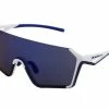 Red Bull SPECT Lunettes De Soleil Jaden - Matt White&Blue/Dark Blue Revo -Vélos de ville Soldes 3FPa1mvh545qYO