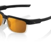 100% Lunettes De Soleil Type S - Bronze PeakPolar Lens - Soft Tact Licorice