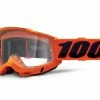100% Accuri 2 Goggle - Lentille Claire - Neon Orange -Vélos de ville Soldes Accuri2Goggle ClearLens NeonOrange 1