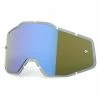 100% Lentille De Remplacement Anti-buée Racecraft/Accuri/Strata - Blue Mirror/Smoke