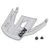 IXS Visière De Remplacement + Broches Pour Trigger FF - Blanc