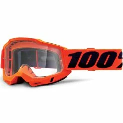 100% Lunettes De Protection Anti-buée Accuri OTG Gen.2 Clear - Neon Orange