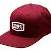 100% Casquette Snapback Icon AJ Fit - Bourgogne -Vélos de ville Soldes IconAJFitSnapbackHat burgundy 1