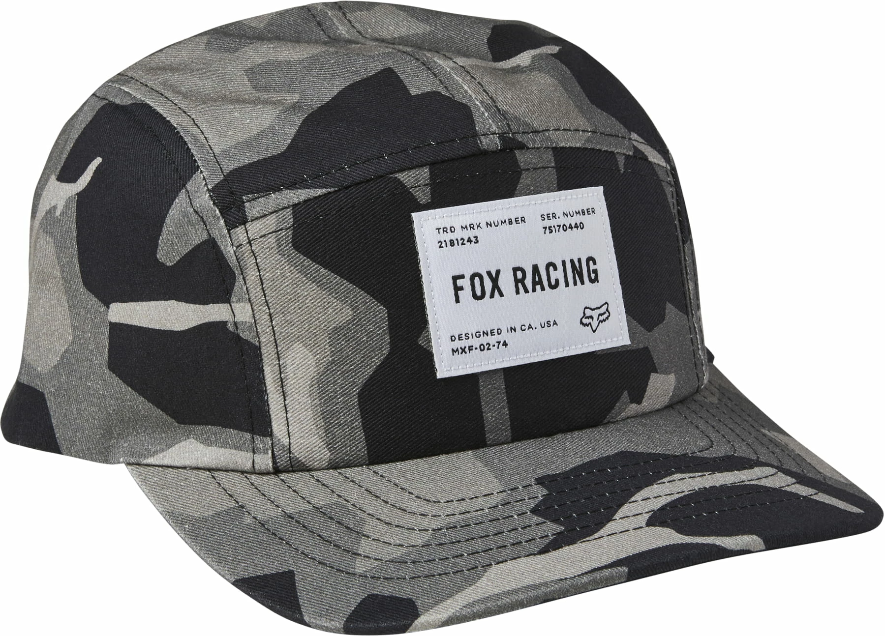 Fox Racing Chapeau Regiment 5 Panel Black Camo 3 Fox Racing Chapeau Regiment 5 Panel Black Camo