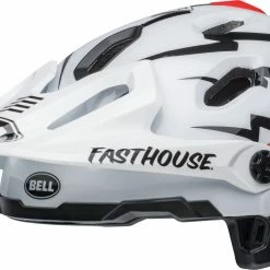 Bell SUPER DH Spherical Casque De Vélo - Matte/gloss Black/white Fasth. -Vélos de ville Soldes SUPERDHSphericalFahrradhelm matteglossblackwhitefasth 11