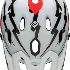 Bell SUPER DH Spherical Casque De Vélo - Matte/gloss Black/white Fasth. -Vélos de ville Soldes SUPERDHSphericalFahrradhelm matteglossblackwhitefasth 8