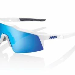 100% Speedcraft XS - Lentilles Miroir Multicouches - Blanc Mat