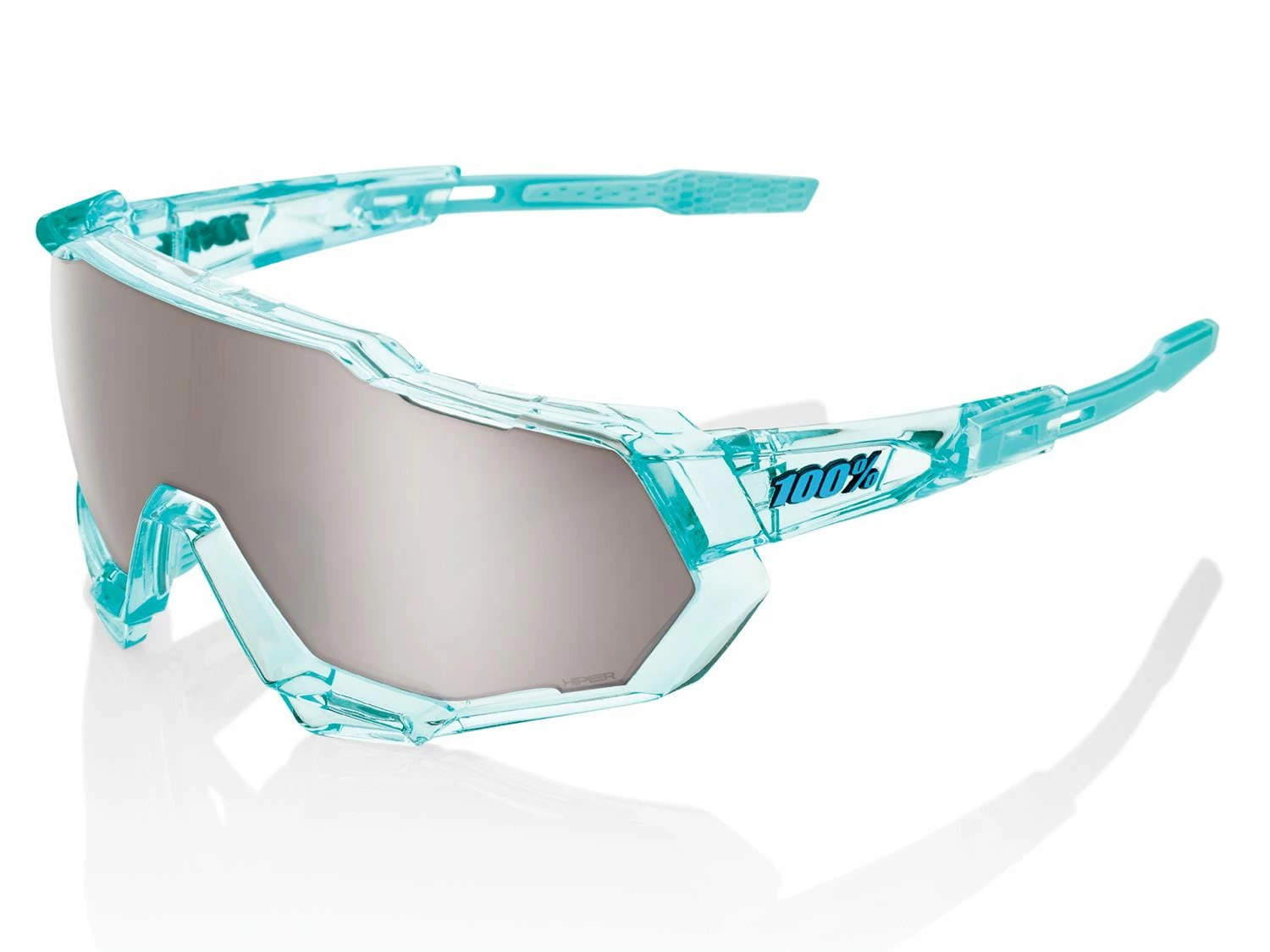 100% Speedtrap - Lentille HiPER Mirror - Menthe Translucide Polie 3 100% Speedtrap - Lentille HiPER Mirror - Menthe Translucide Polie