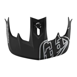 TLD - Troy Lee Designs Visière Stage MIPS - STEALTH Noir/Argenté