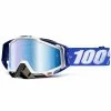 100% Lunettes De Protection Racecraft Premium MX - Bleu Cobalt - Miroir