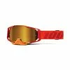 100% Lunettes De Protection Anti-buée Armega - Rouge/Orange - Miroir