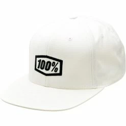 100% Casquette Snapback Icon AJ Fit - Blanc